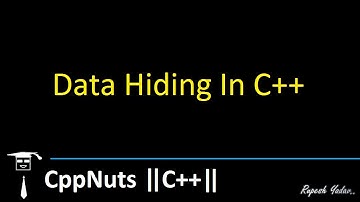 Data Hiding In C++