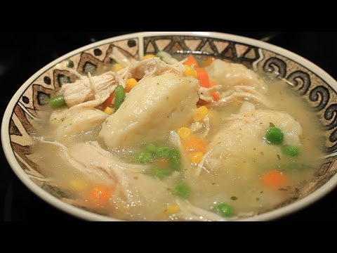 Chicken soup w Biscuit dumplings ~ Easy and Cheap!