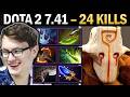 Juggernaut Dota 2 7.41 with Butterfly and 24 Kills - Dota 2 Gameplay