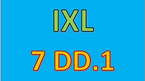 7 DD.1 - Probability of simple events