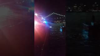 Detroit firefighters save a woman from the Detroit river