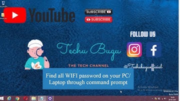 CMD: FIND ALL WIFI PASSWORD IN SINGLE COMMAND| WINDOWS 7/8.1/10