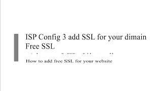 Celebrity ISP Config 3 free SSL for your domain | SSL | HTTPS | How to add SSL Net Worth