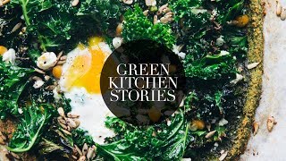 Lemon Kale Pizza on a Broccoli & Oat Crust