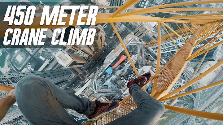 Free Climbing the TALLEST Crane in Dubai *450 METE...