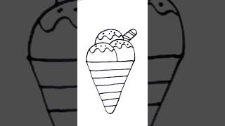 How to draw easy Ice-cream step by step