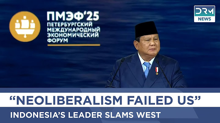 FULL REMARKS: Indonesia’s President Slams West at SPIEF: “We Need Our Own Economic Model” | AI1G