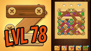 🏅 SCREW PUZZLE: Wood Nut & Bolt 🤪 Level 78 🧩 Gameplay Walkthrough