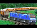 TWIN WAG9 RESCUE ANTYODAYA EXPRESS TRAIN BUMPY RAILROAD 