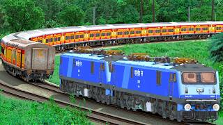 TWIN WAG9 RESCUE ANTYODAYA EXPRESS TRAIN | BUMPY RAILROAD | Train Simulator | Railwork | NTG GAMING screenshot 2