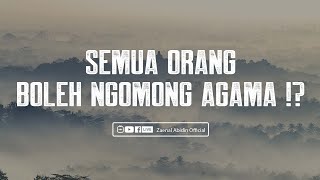 [BINCANG SANTAI] SEMUA ORANG BOLEH NGOMONG AGAMA !?