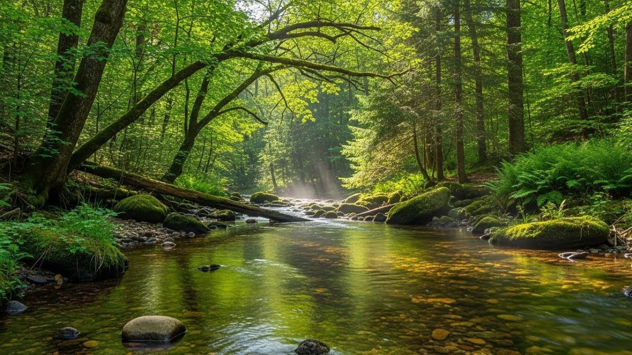 Calm Flowing River 🌿 Peaceful Natural Ambience for Meditation and Deep Sleep #121