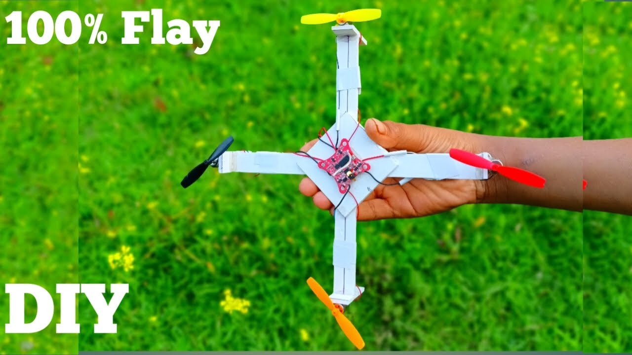 How to make a drone at home flying drones at low cost - YouTube