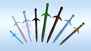 All Roblox Sword Fights on the Heights Swords, RANKED