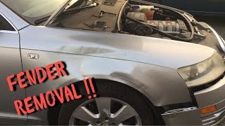 Audi A6 Fender Removal (c6) 2005-2009