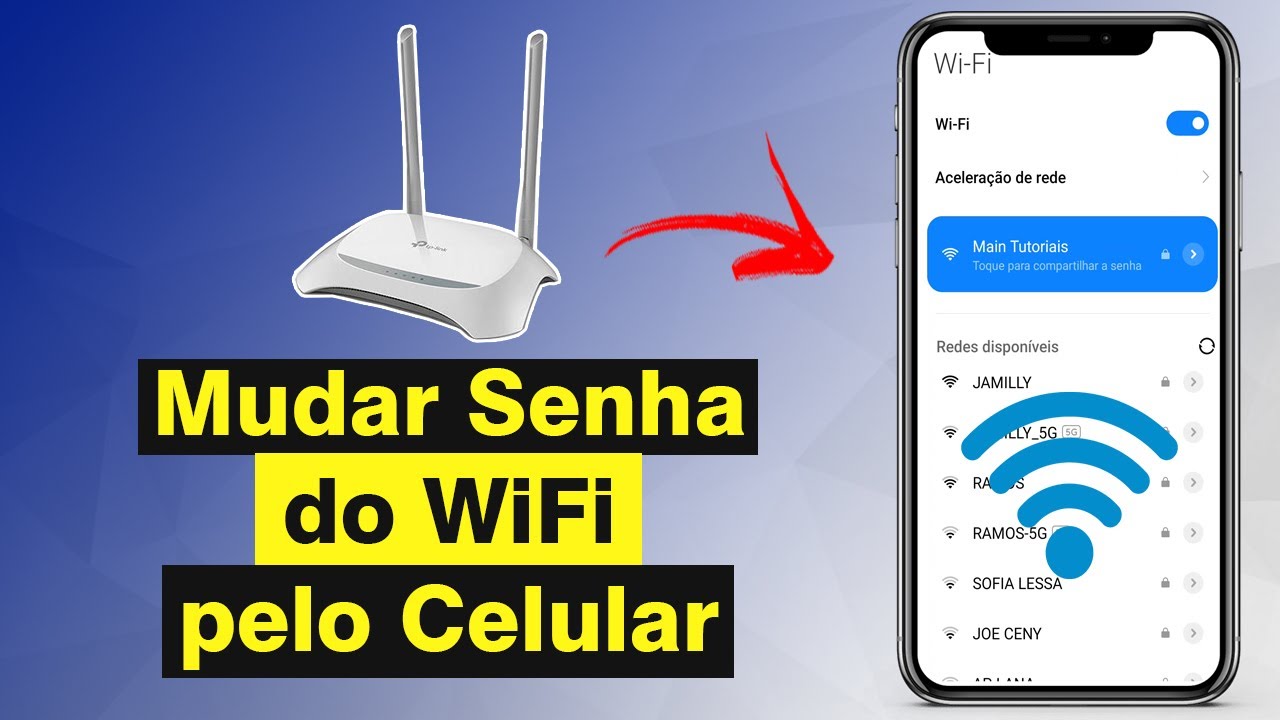 Como Mudar Senha do WiFi Pelo Celular (Rápido e Fácil) - YouTube