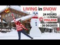 LIVING in SNOW for 24 HOURS *gone crazy* 😱