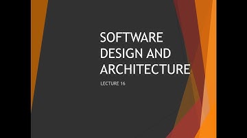 Service Oriented Architecture and Technologies - Lecture 16 - SDA