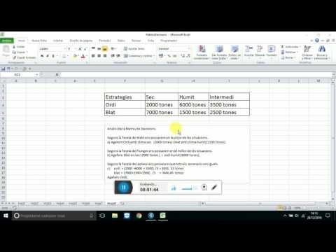 Criterio Optimista O De Plunger Para Una Matriz De Decision En Excel