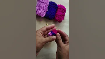 Woolcraft Flowermaking Yarnflower Making With Fork 