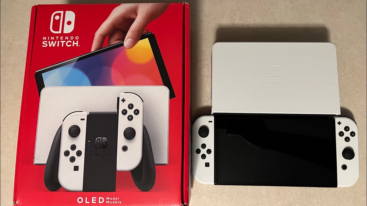 Unboxing Nintendo Switch OLED Model w/ White Joy-Con ( Global Store  UK) 