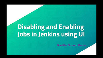 Disabling and Enabling Jobs in Jenkins using Ul