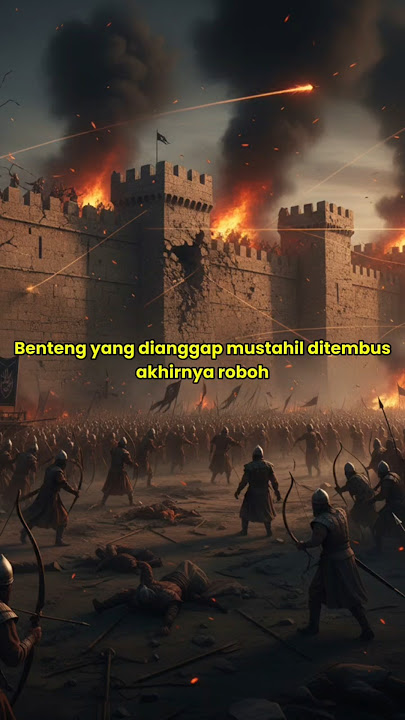 Kisah Khalifah Al-Mu’tasim Billah, Menghancurkan Benteng Pasukan Romawi di Bizantium #islamicshorts