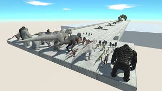 Dinosaur Challenge: Indominus Rex Team vs All Levels of Hammerhead in ARBS