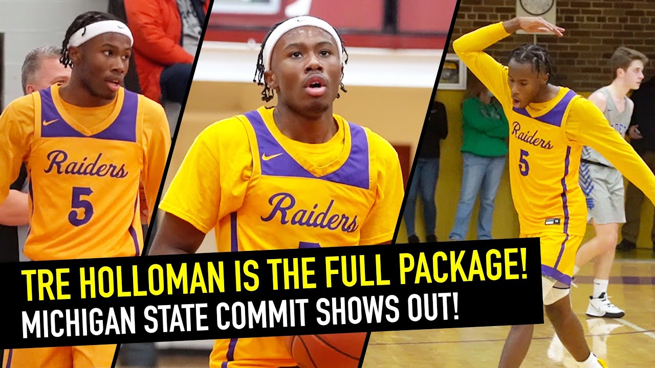 Tre Holloman Is The FULL PACKAGE!! Michigan State Commit Shows Out! Senior Mid-Season Highlights!