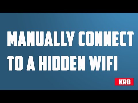 How do I manually connect to a network?