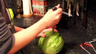 SKIN A WATERMELON party trick