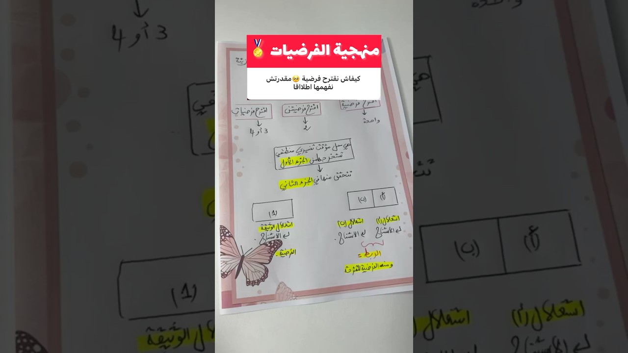 منهجية العلوم 🔥 الفرضيات وكيفية اقتراحها | اولى ثانوي 💥ثانية 💥بكالوريا#جيش_الخفاء#السلسلة_الفضية