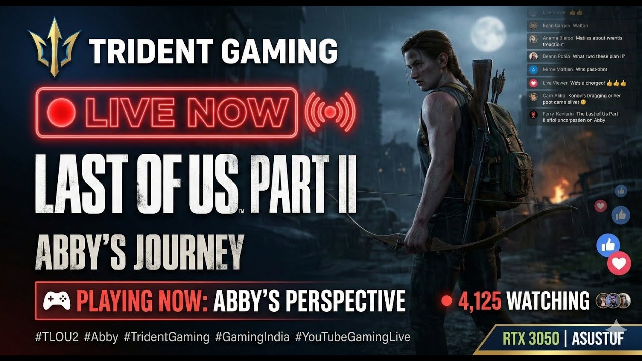 🔴 LIVE: ABBY'S STORY BEGINS! 🏹 | The Last of Us Part 2 Gameplay | RTX 3050