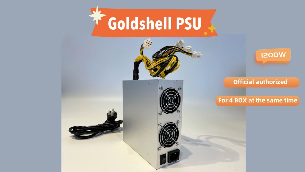 Goldshell Recommend 1200W Power Supply Unit Support 4 Sets MINI DOGE/ KD BOX
