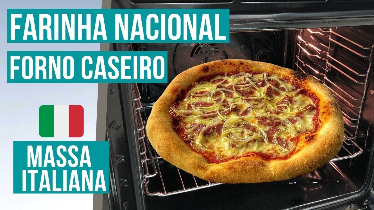 RECEITA DE PIZZA CASEIRA PERFEITA | FORNO ELÉTRICO OU A GÁS | MASSA ITALIANA PROFISSIONAL