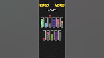 Ball Sort - Color Puzzle Game - Level 344 - Walkthrough SOLVED by RobotPlayer AI!!!