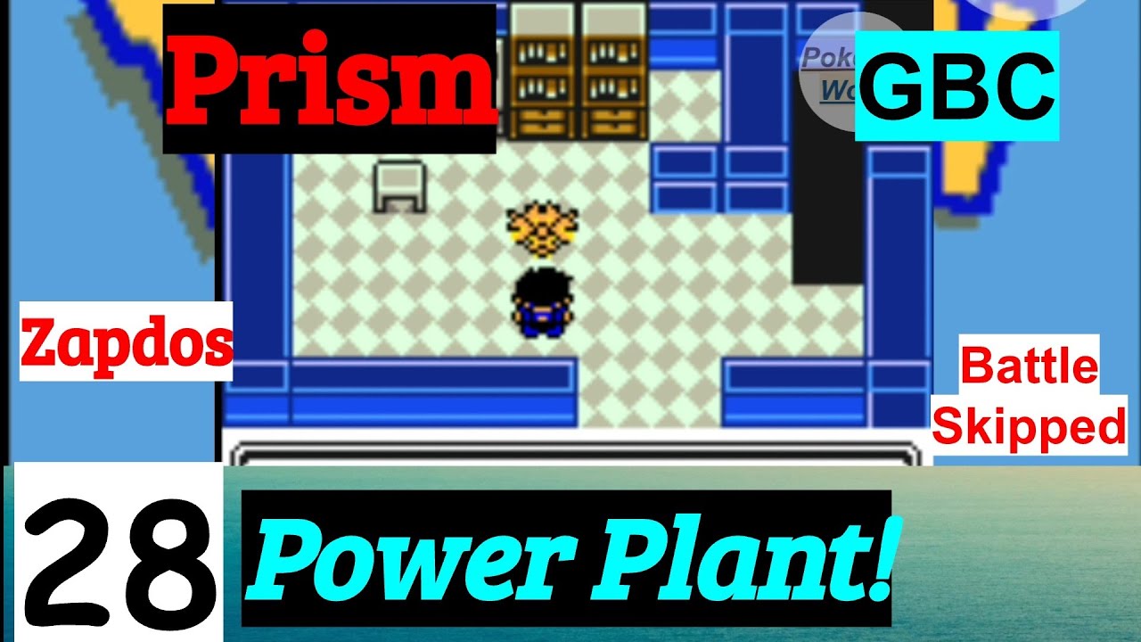 Pokemon Prism Part 28 Zapdos In Power Plant | GBC Rom Hack