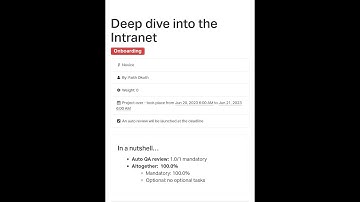 Deep dive into the Intranet :(ALX)