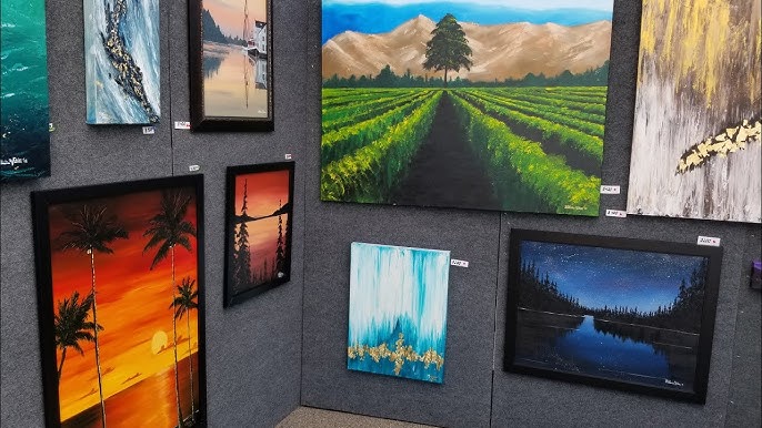 Affordable and Unique Art Panel Displays - My Art Booth Set Up 