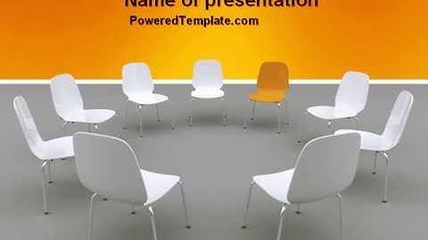 Group Discussion PowerPoint Template by PoweredTemplate.com