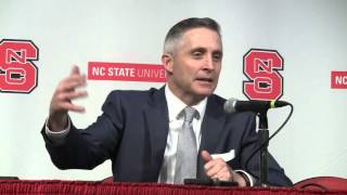 Georgia Tech basketball coach Brian Gregory speaks after win over NC State