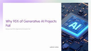 95% Of Generative AI Projects Are Failing – Here’s the Real Reason | MIT Study Explained