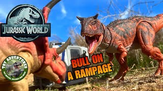 Carnotaurus On A Rampage Jurassic World Toy Movie 