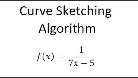 Grade 12 Advanced Functions - Curve Sketching Algorithm for rational function (ch 5.3)