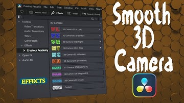 Smooth 3D Camera Movements Effect  Davinci Resolve