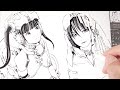 ipad : 息抜きキャラスケッチ CLIP STUDIO PAINT  Monochrome