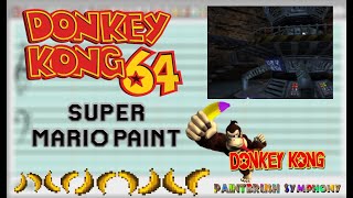Donkey Kong 64 - Hideout Helm (Online) - Super Mario Paint #DonkeyKongPaintbrushSymphony