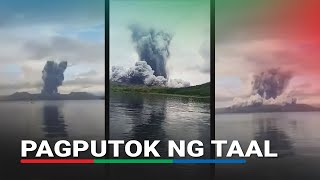 PHIVOLCS: Bulkang Taal tatlong beses pumutok ngayong Linggo | ABS-CBN News