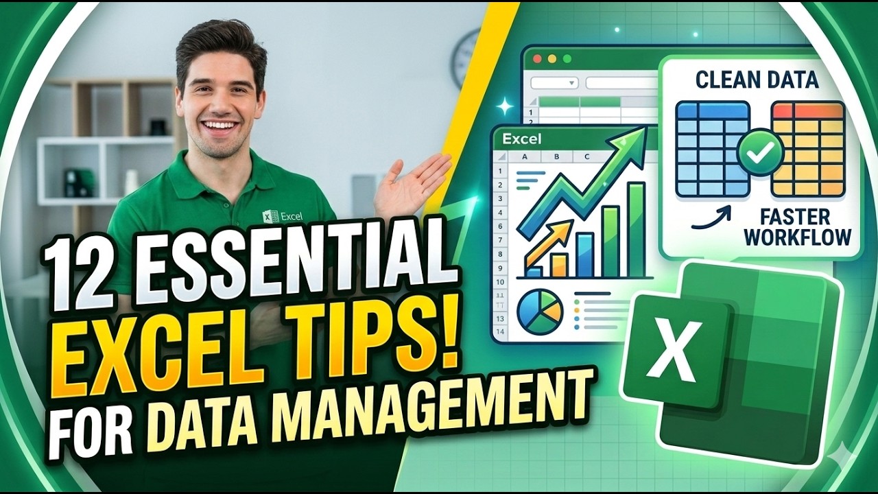 12 Essential Excel Tips for Data Management - YouTube