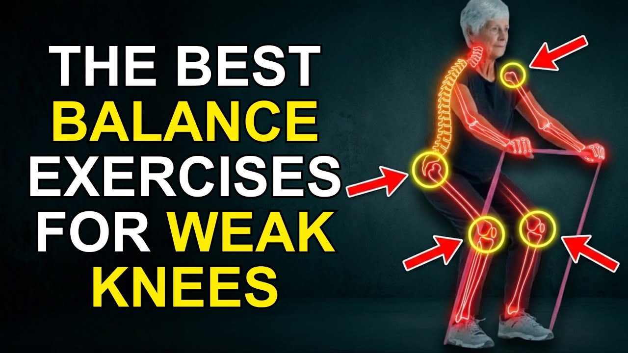 The BEST Balance Exercises for Seniors with Weak Knees (No Pain Workout ...